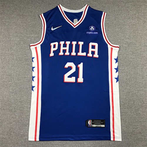 25 76ers Embroidery Jersey S-2XL 76