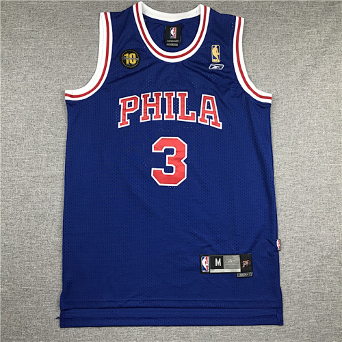 Years 76ers Anniversary Embroidery Jersey S-2XL 76 10