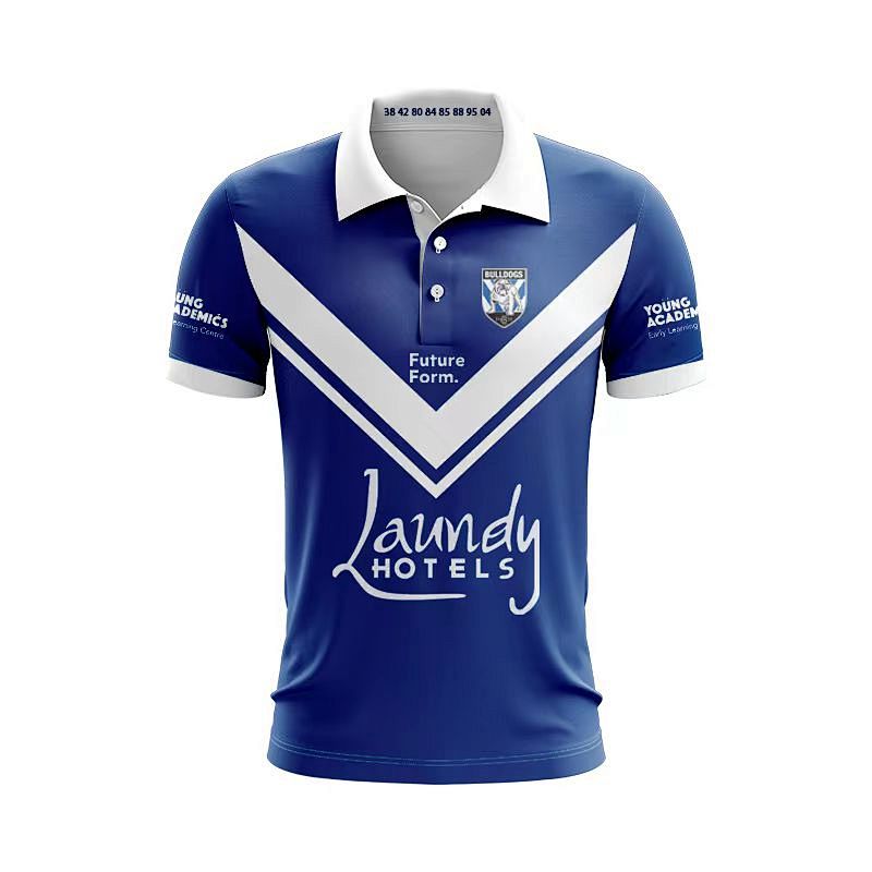 Canterbury-Bankstown Bulldogs Polo Rugby Jersey S-5XL S-5XL