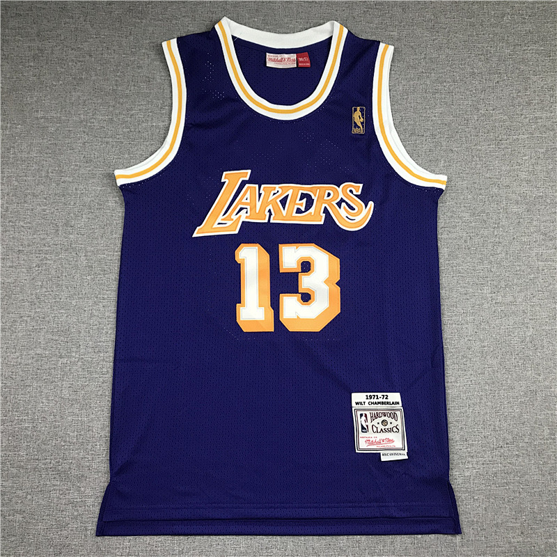 71-72 Lakers Retro Embroidery Jersey S-2XL