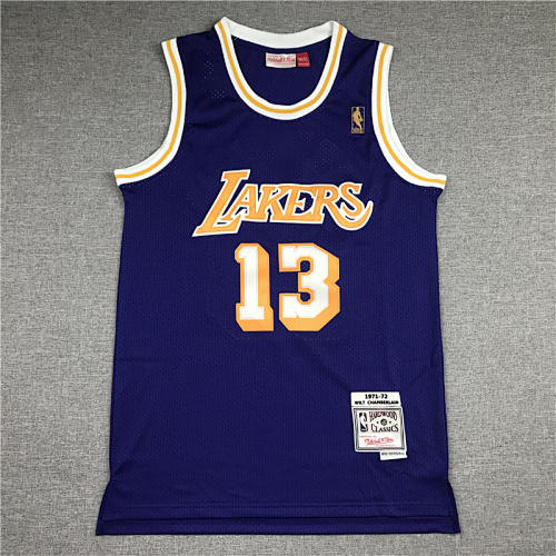71-72 Lakers Retro Embroidery Jersey S-2XL