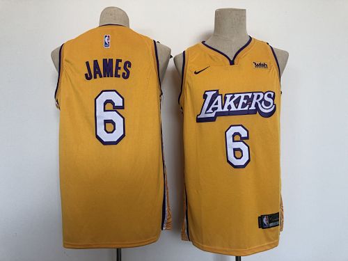 Lakers City Edition Embroidery Jersey S-2XL