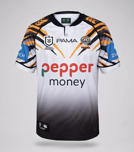 Wests Tigers Away Rugby Jersey S-5XL S-5XL
