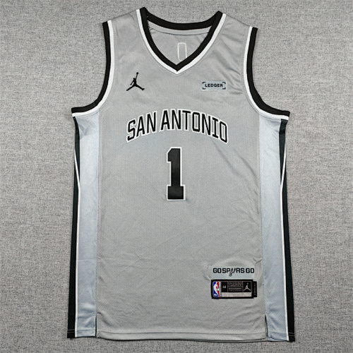 Spurs Embroidery Basketball Jersey S-2XL