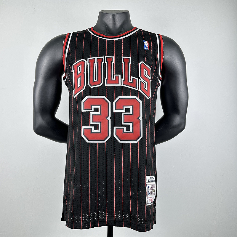 97-98 Bulls Retro Embroidery Jersey S-2XL