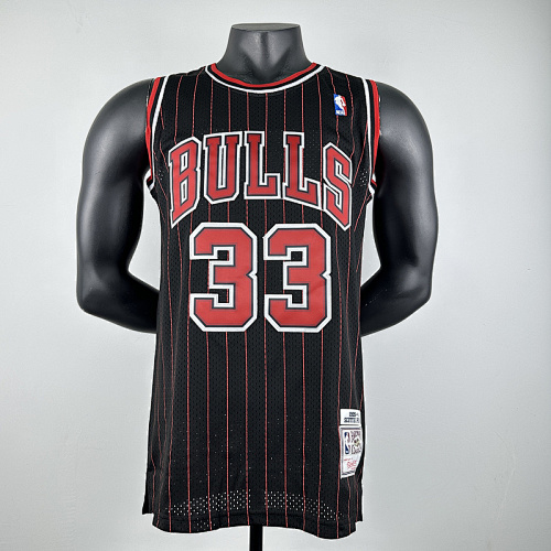 97-98 Bulls Retro Embroidery Jersey S-2XL