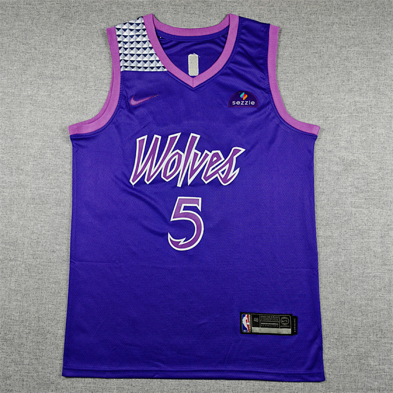 Timberwolves City Edition Embroidery Jersey S-2XL