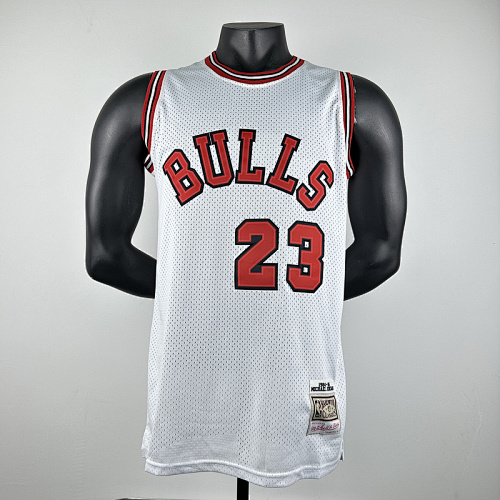 84-85 Bulls Retro Embroidery Jersey S-2XL