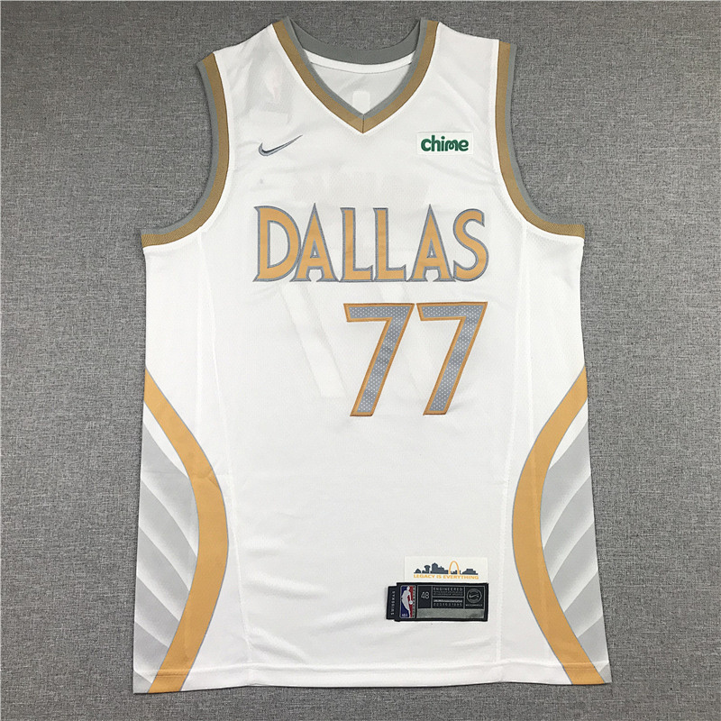 Dallas Mavericks City Edition Embroidery Jersey S-2XL