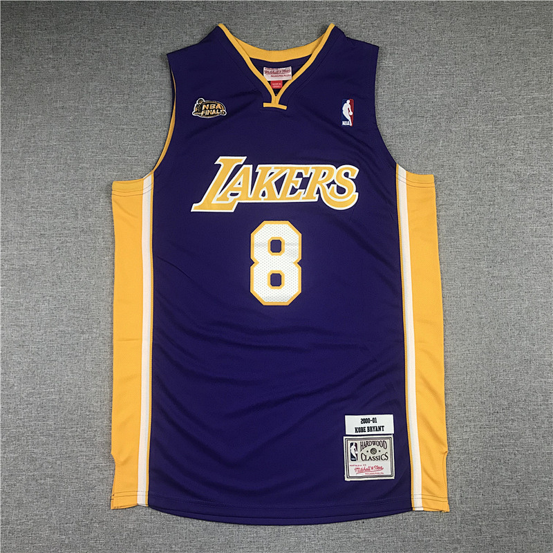 00-01 Lakers Retro Embroidery Jersey S-2XL