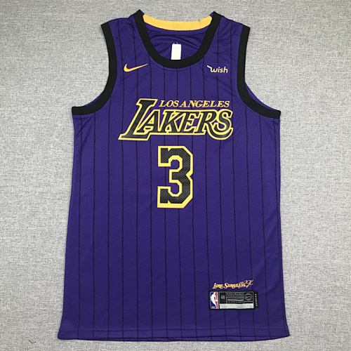 Lakers City Edition Embroidery Jersey S-2XL