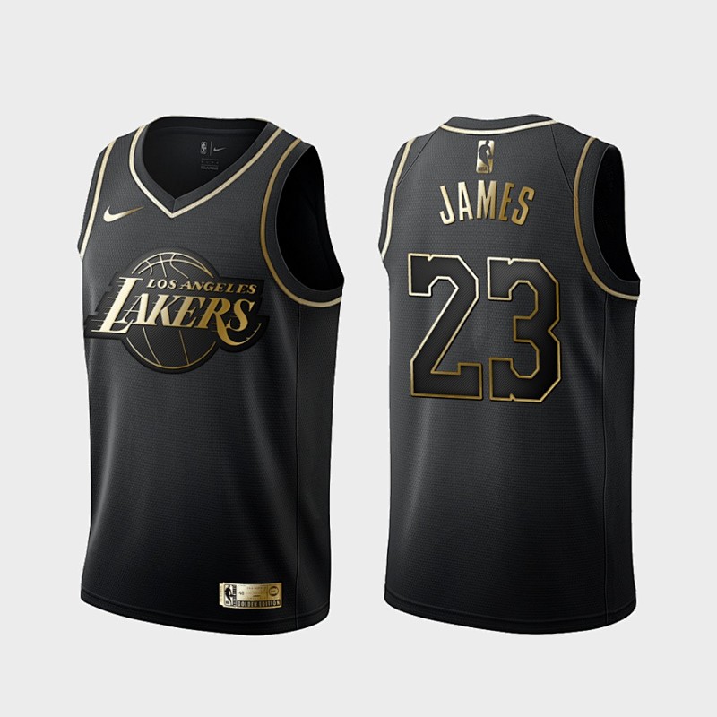 Lakers Embroidery Jersey S-2XL