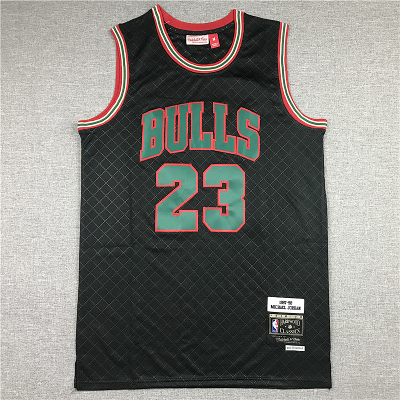 97-98 Bulls Retro Embroidery Jersey S-2XL