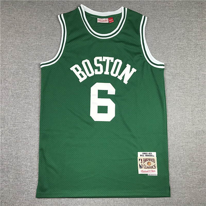 62-63 Celtics Retro Embroidery Jersey S-2XL