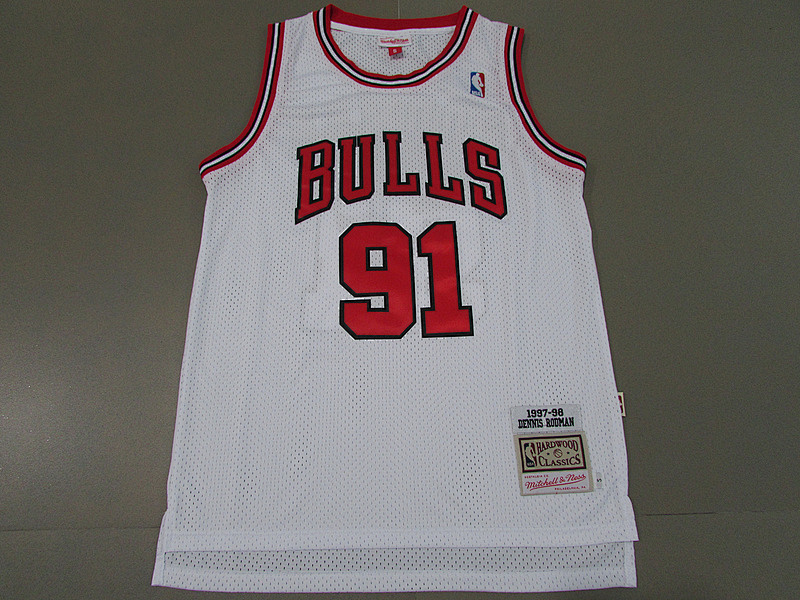 97-98 Bulls Retro Embroidery Jersey S-2XL