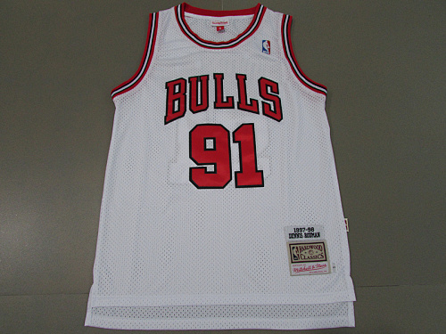 97-98 Bulls Retro Embroidery Jersey S-2XL