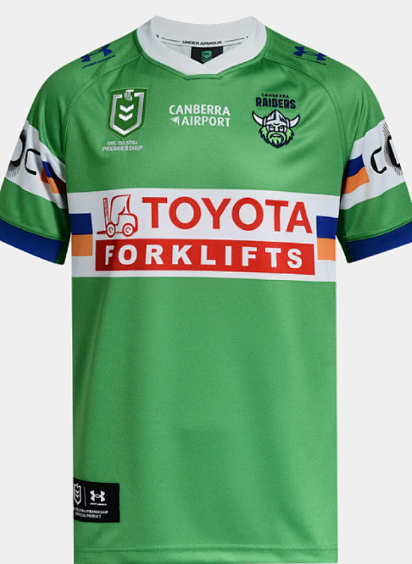 Canberra Raiders Home Rugby Jerseys S-5XL S-5XL