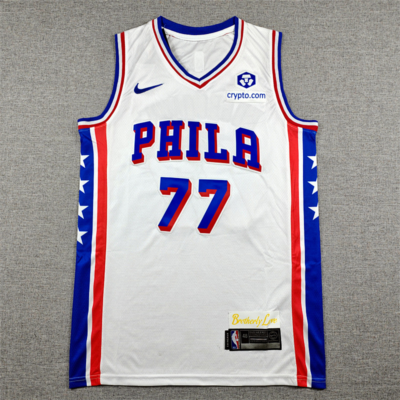 26 76ers Embroidery Jersey S-2XL 76