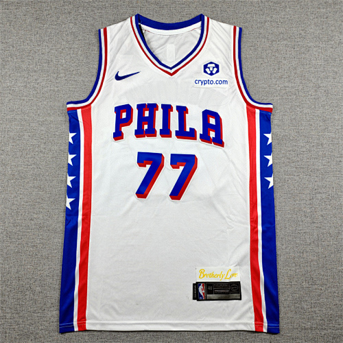 26 76ers Embroidery Jersey S-2XL 76