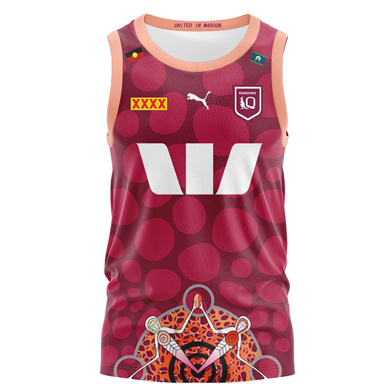 Qld Maroons Vest Rugby Jerseys S-3XL S-3XL