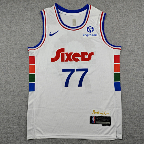 25 76ers City Edition Embroidery Jersey S-2XL 76
