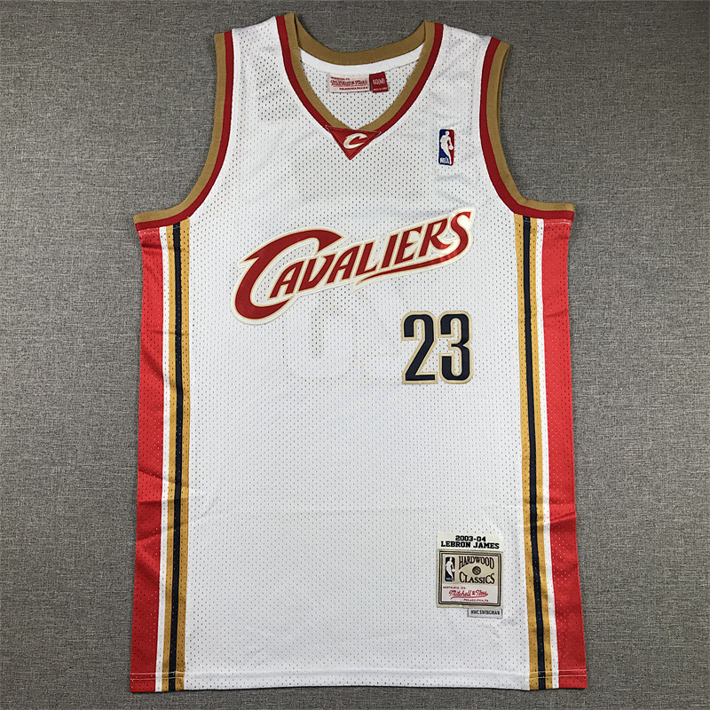 03-04 Cavaliers Retro Embroidery Jersey S-2XL