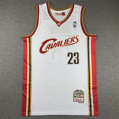 03-04 Cavaliers Retro Embroidery Jersey S-2XL