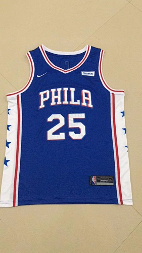 17-18 76ers Retro Embroidery Jersey S-2XL 76