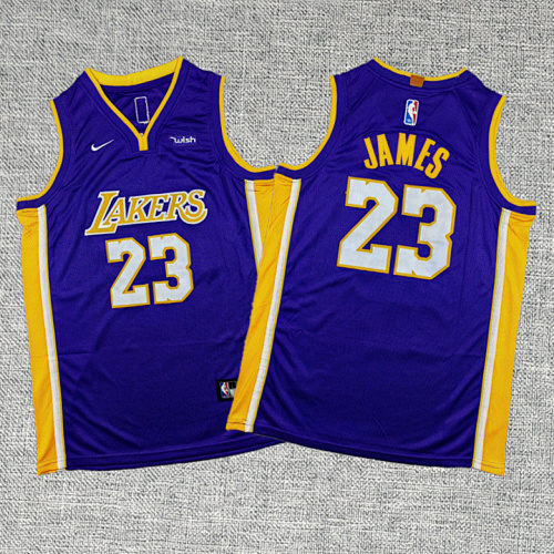 Lakers Kids Embroidery Jersey S-2XL