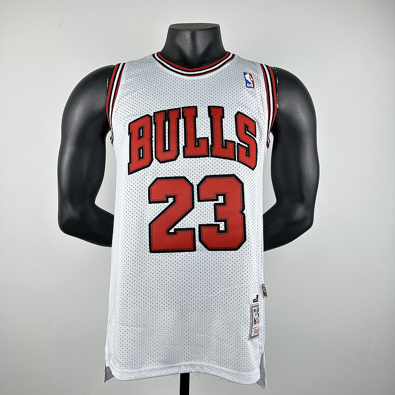 97-98 Bulls Retro Embroidery Jersey S-2XL