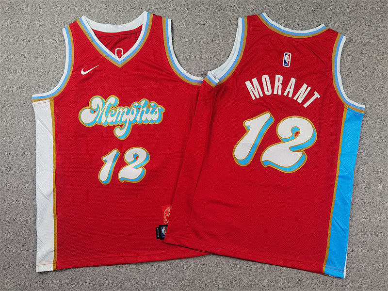 Grizzlies Kids City Edition Embroidery Jersey S-2XL