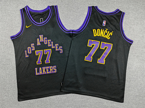 Lakers Kids City Edition Embroidery Jersey S-2XL