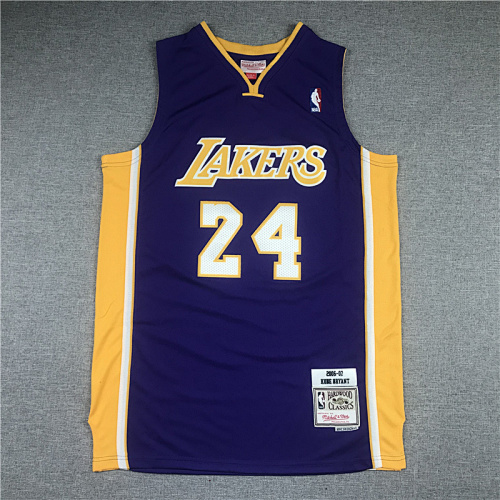 06-07 Lakers Retro Embroidery Jersey S-2XL