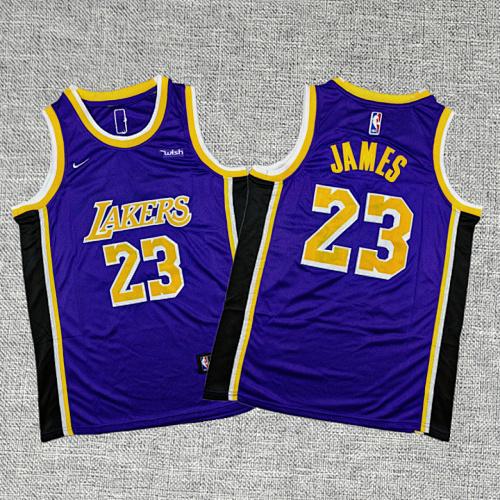 Lakers Kids Embroidery Jersey S-2XL