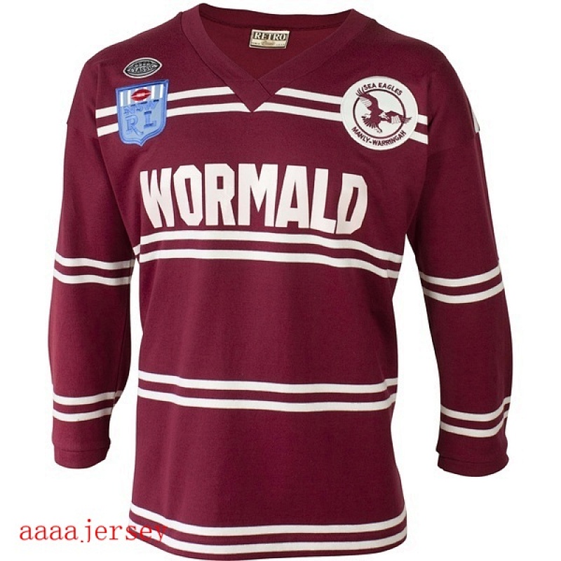 Manly-Warringah Sea Eagles Retro Rugby Jerseys S-5XL S-5XL