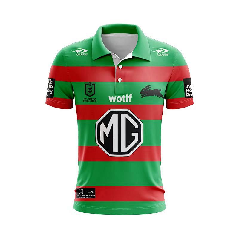 South Sydney Rabbitohs Polo Rugby Jersey S-5XL S-5xl