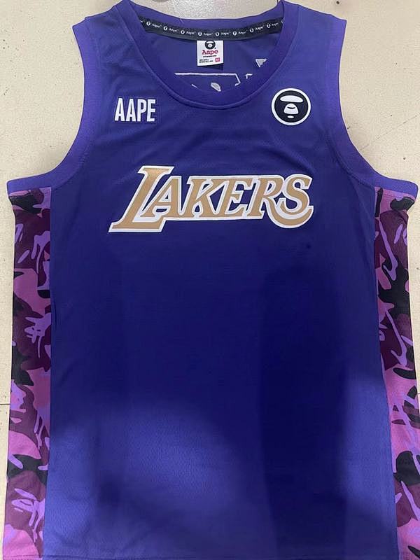 Lakers Embroidery Jersey S-2XL
