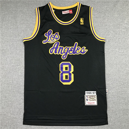 96-97 Lakers Retro Embroidery Jersey S-2XL