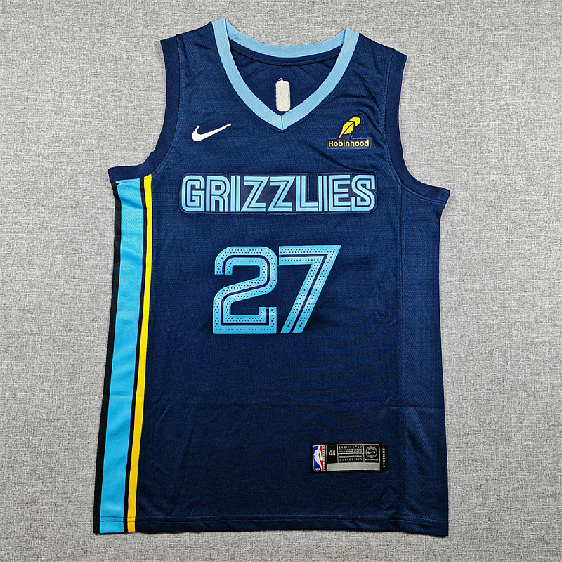 Grizzlies Embroidery Jersey S-2XL