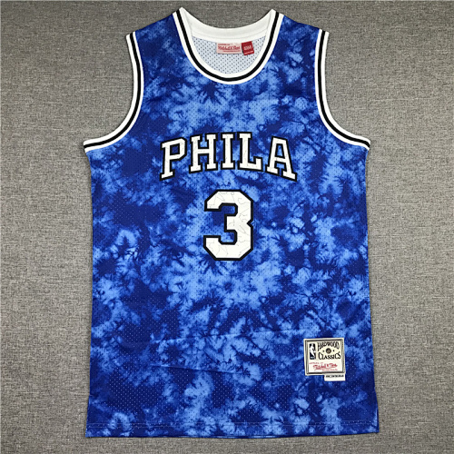 25 76ers Embroidery Jersey S-2XL 76