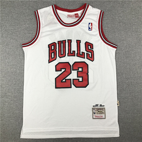 97-98 Bulls Retro Embroidery Jersey S-2XL