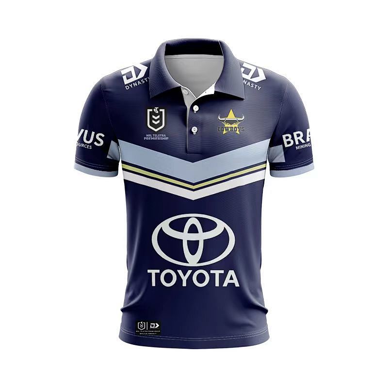 North Queensland Cowboys Polo Rugby Jersey S-5XL PoloS-5XL
