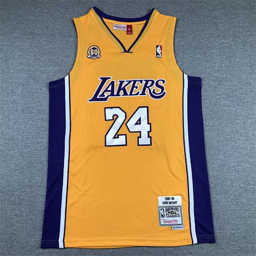 Year Lakers Embroidery Jersey S-2XL