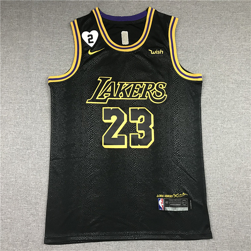 Lakers City Edition Embroidery Jersey S-2XL