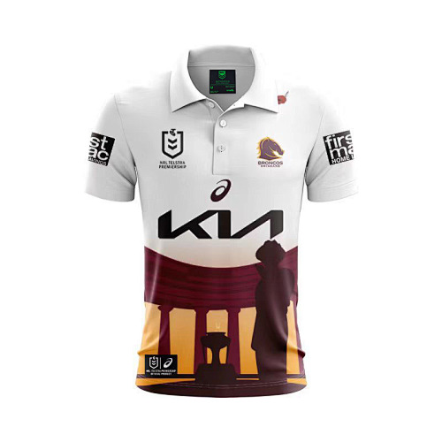 Brisbane Broncos Polo Rugby Jersey S-5XL Polo S-5XL