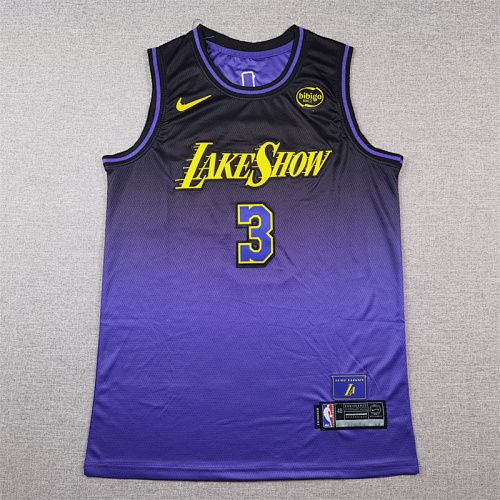 Lakers City Edition Embroidery Jersey S-2XL