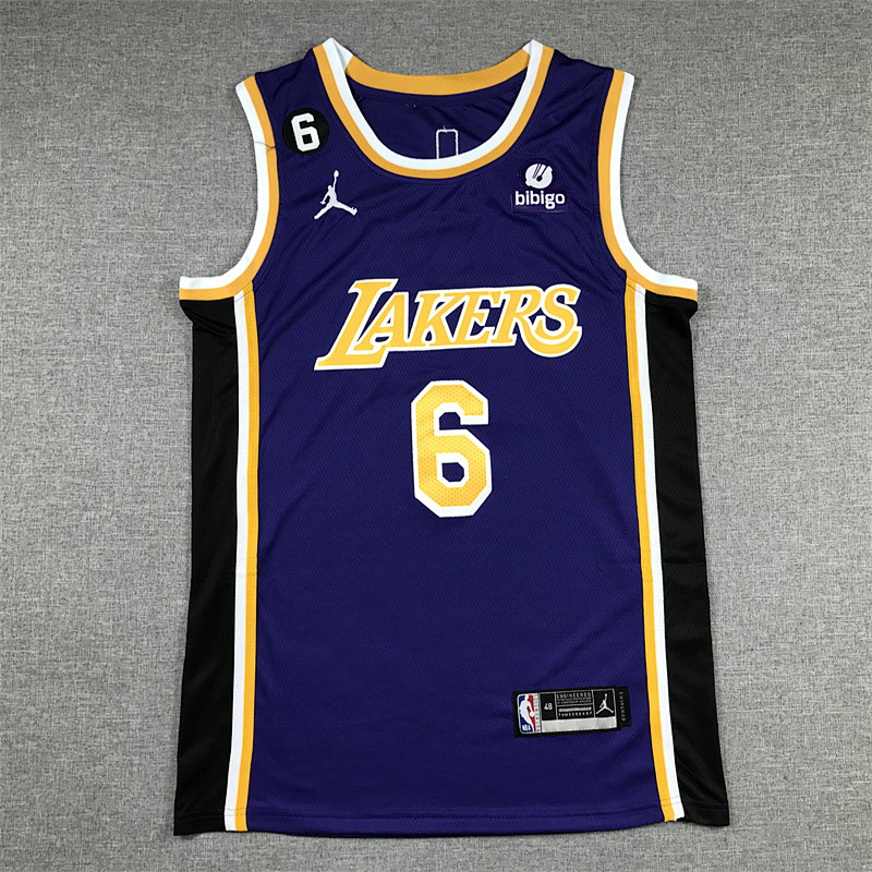 Lakers Embroidery Jersey S-2XL