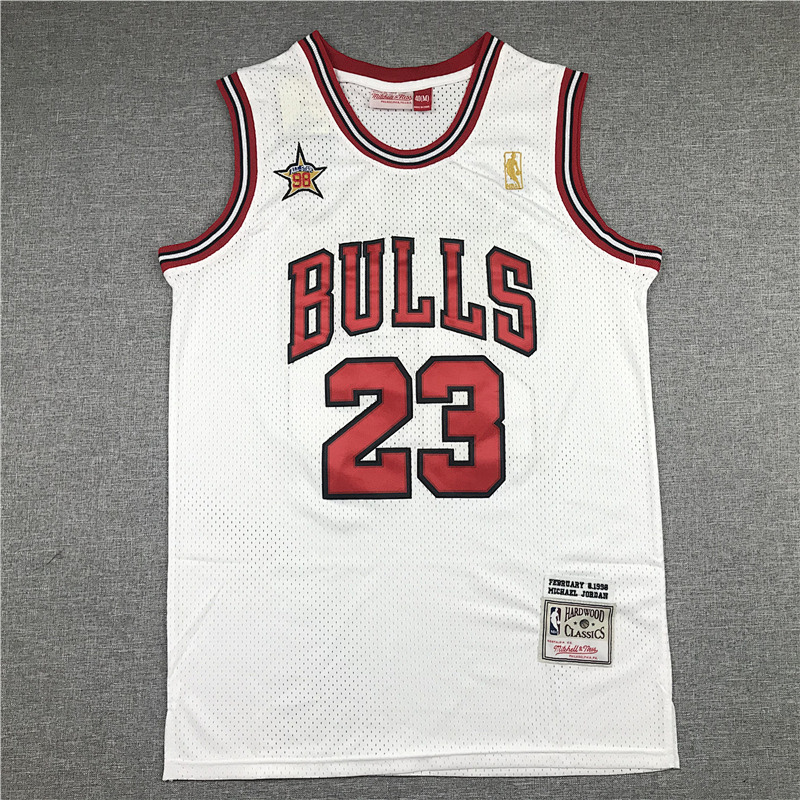 Bulls Retro Embroidery Jersey S-2XL