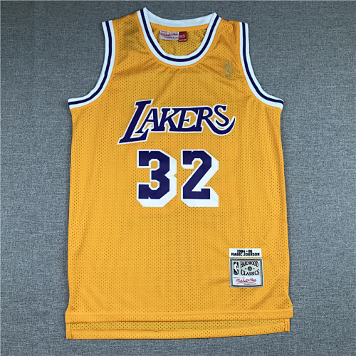 84-85 Lakers Retro Embroidery Jersey S-2XL