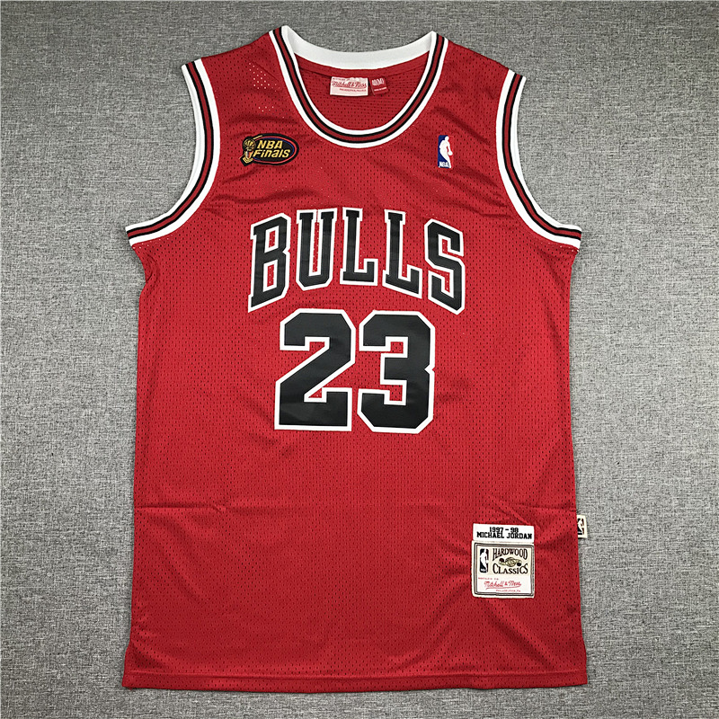 97-98 Bulls Retro Embroidery Jersey S-2XL